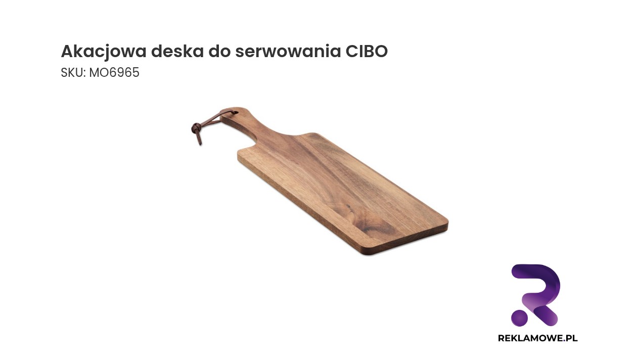 Akacjowa deska do serwowania CIBO idealna do prezentacji przekąsek