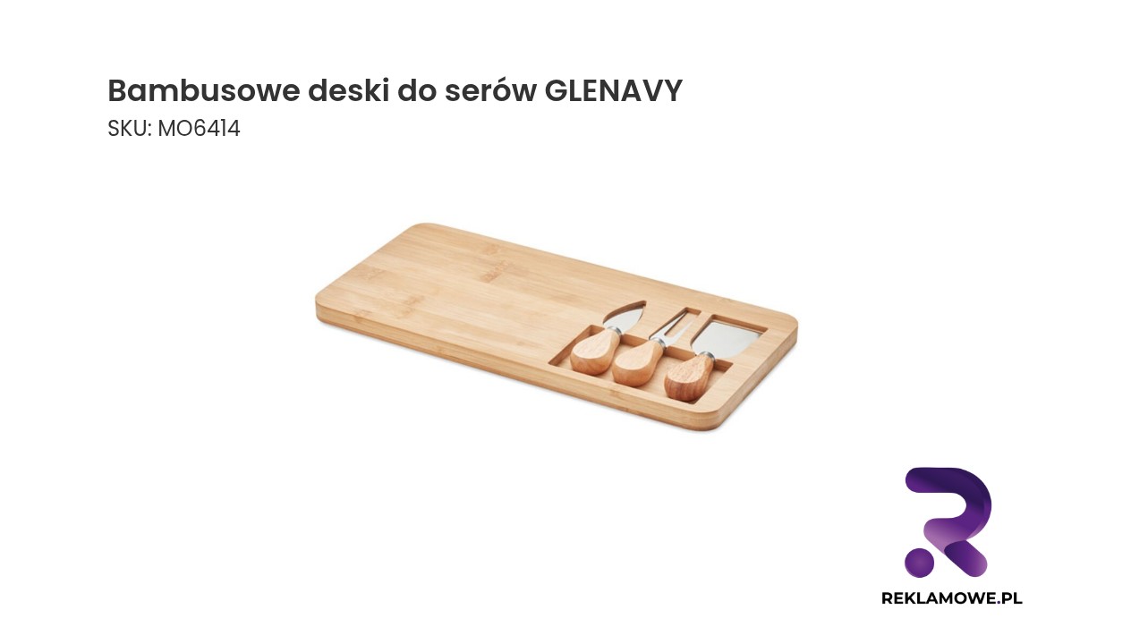 Ekologiczne bambusowe deski do serów marki Glenavy