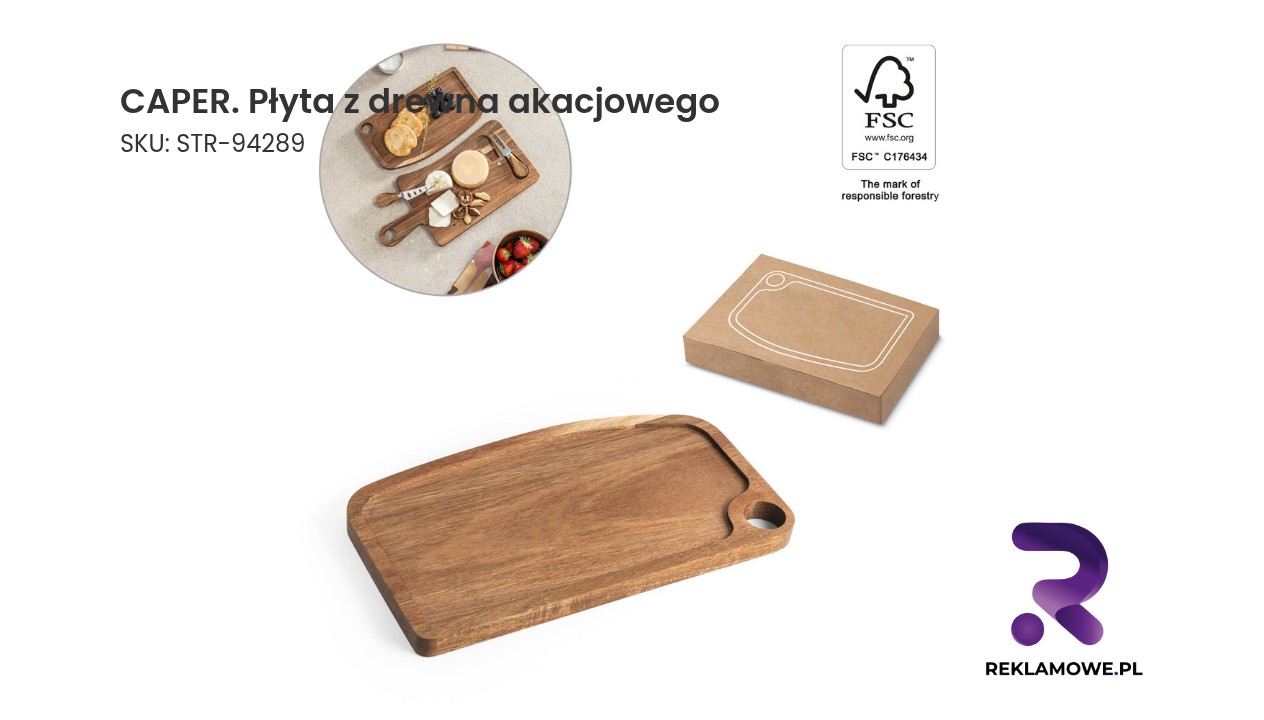 Płyta z drewna akacjowego CAPER
