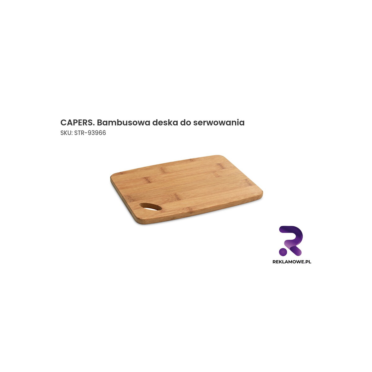 CAPERS. Bambusowa deska do serwowania Elegancka bambusowa deska do serwowania marki CAPERS