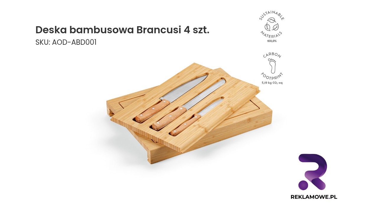 Deska bambusowa Brancusi 4 sztuki