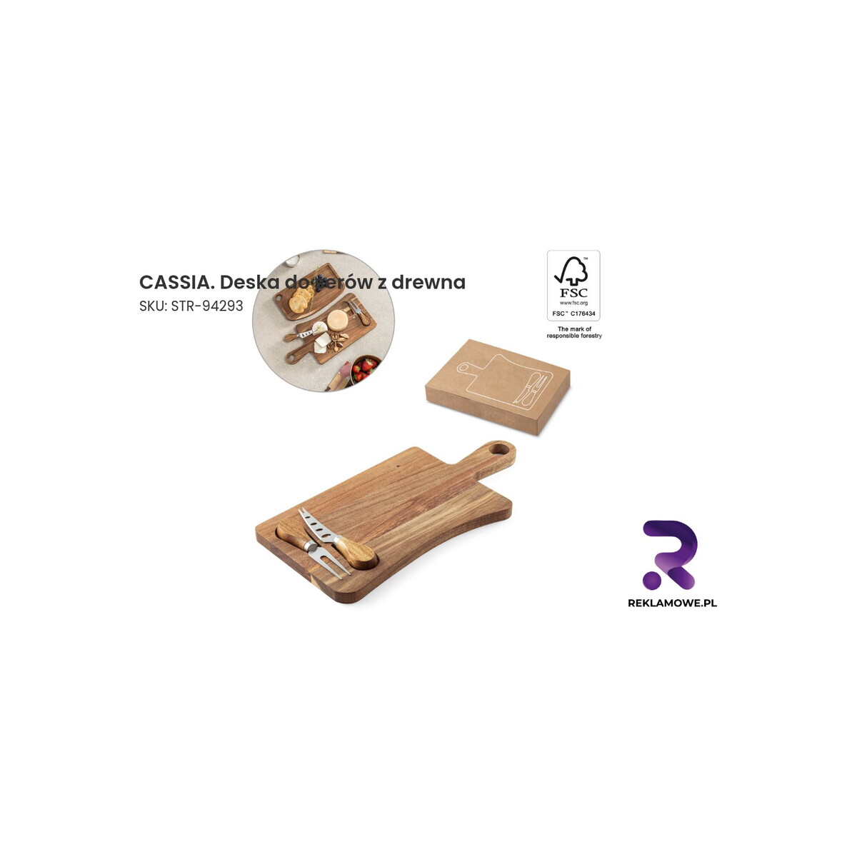 CASSIA deska do serów z drewna – elegancka deska do podawania serów