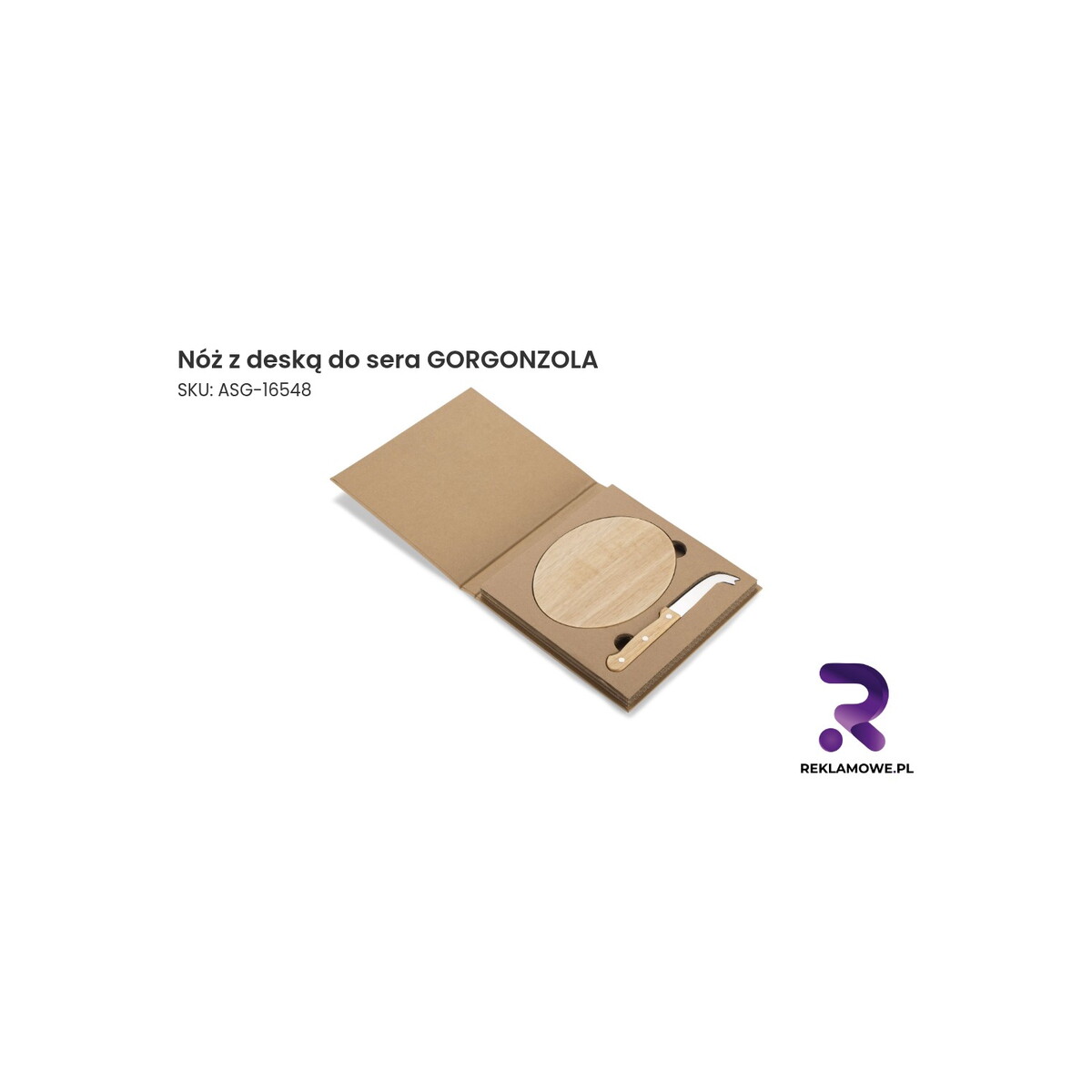 Nóż i deska do krojenia sera Gorgonzola